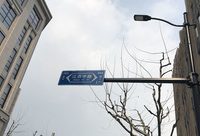 南京路高顏值“多桿合一”路燈桿亮相，具路燈、指示牌、監控頭、信號燈等多功能
