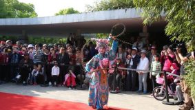 “過去的一年來滬表演兩三次，現在三個月來了四趟”，楊浦舉辦首屆長三角戲曲節