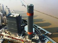 長灘180米“金箍棒”完成外部裝修！“通天寶塔”有望明年3月底竣工