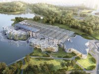 溫室花園主體結構完工：上鋼三廠在世博文化公園“黃金C位”重生