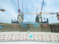 200米高核心筒預計9月建成！上海在建的湖畔摩天雙子塔樓進展迅速